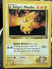 Lt. Surge's Pikachu 84/132 Gym Challenge Regular on eBay