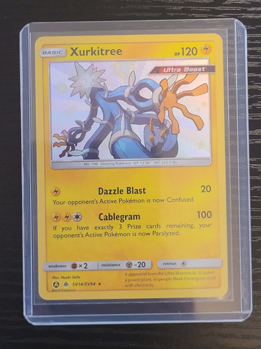 Xurkitree SV14/SV94 Pokemon TCG Hidden Fates: Shiny Vault NM Holo Rare