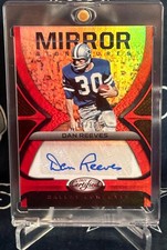 2021 Panini Certified RED Mirror Dallas Cowboys DAN REEVES Autograph AUTO #D /30
