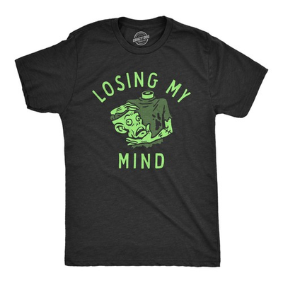 #ad #ad Mens Losing My Mind T Shirt Funny Halloween Headless Zombie Tee for Guys $6.80