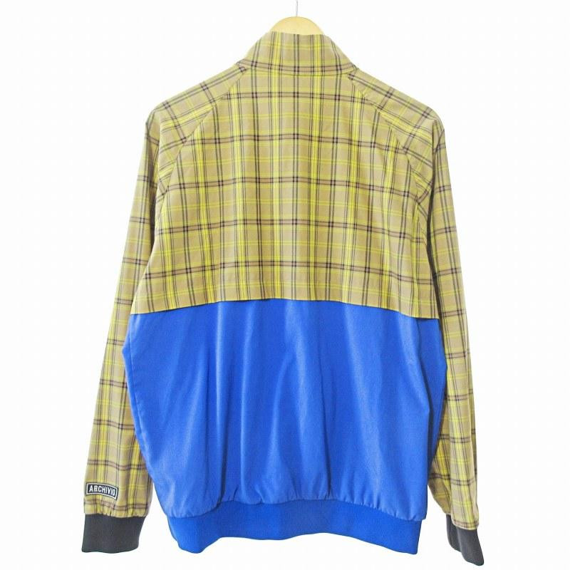 ys27 JPN XL size Archivio Check Switching Zip-Up Jacket ys27 JPN XL size Archivio Check Switching Zip-Up Jacket