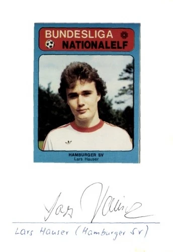 Autograph card footballer Lars Hauser, Hamburger SV, autograph - 11496630