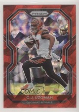 2020 Panini Prizm Red Ice Prizm CJ Uzomah #50 4y4