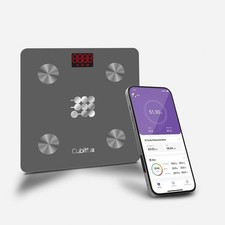 Cubitt Smart Digital Weight Scale Body Composition BMI App Sync Grey