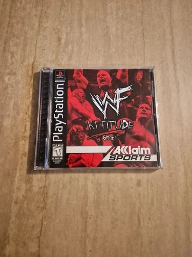 WWF Attitude PlayStation 1 PS1 Complete With Manual Registration Card CIB