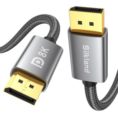 Displayport Kabel 1.4, 2m, 8K, 4K, 2K, HDR, G-Sync, FreeSync, VESA