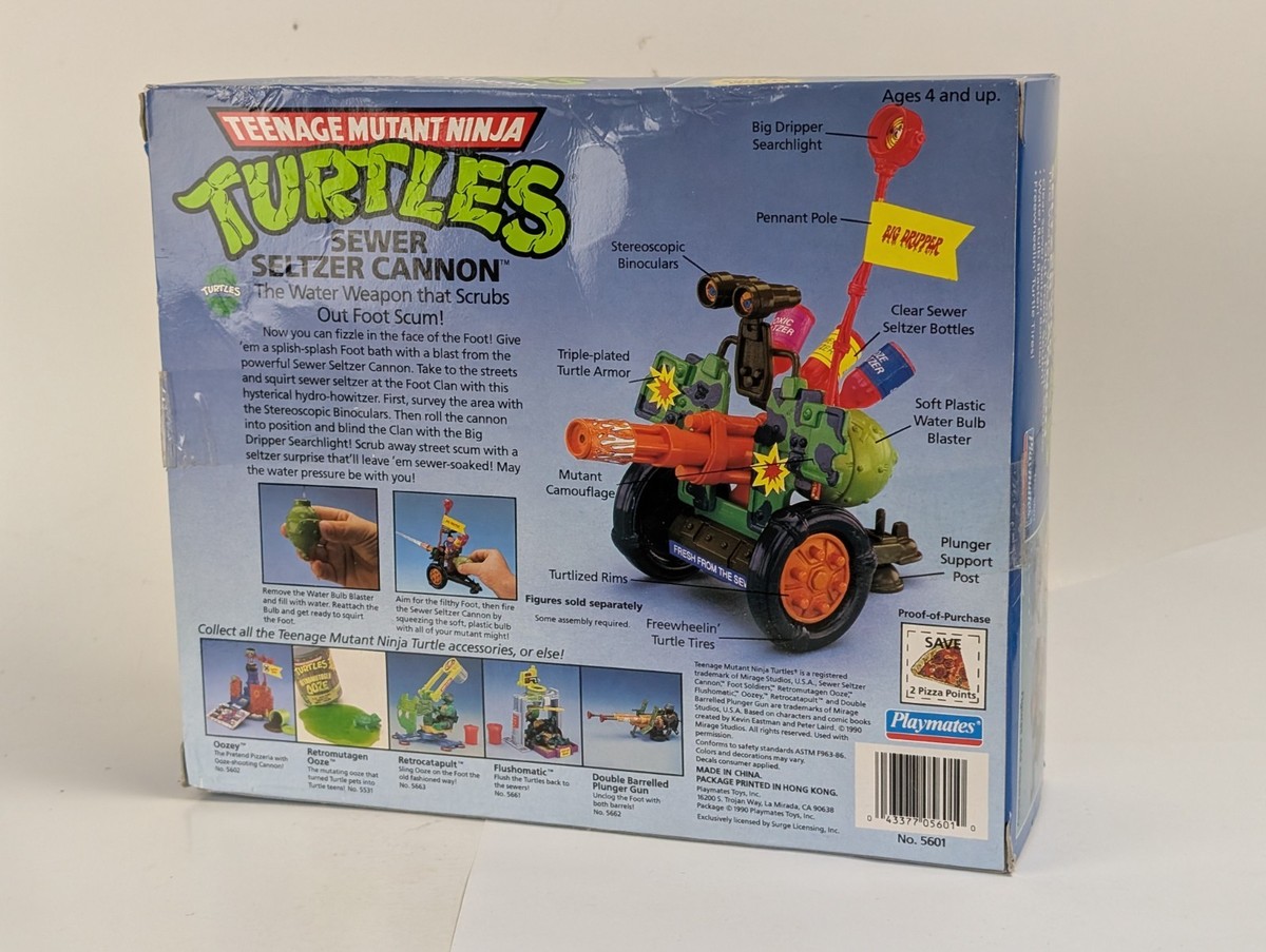 1990 Teenage Mutant Ninja Turtles TMNT Playmates Sewer Seltzer