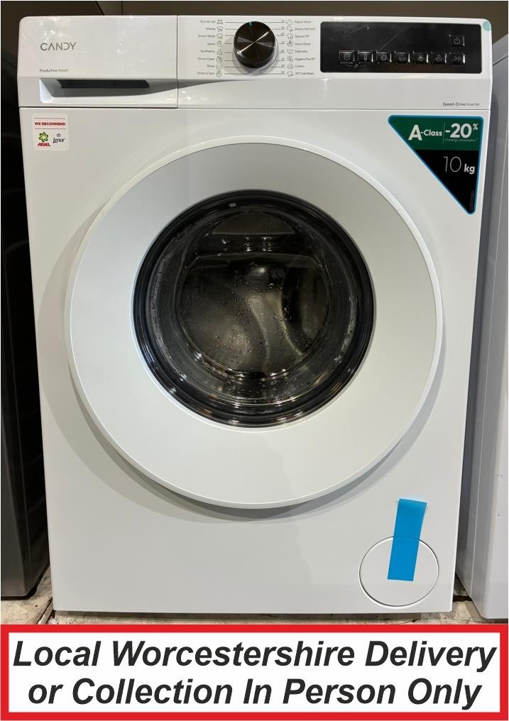 Candy GD 4108-80 White Washing Machine 10 KG 1400 Spin Energy A GD4108 PWM