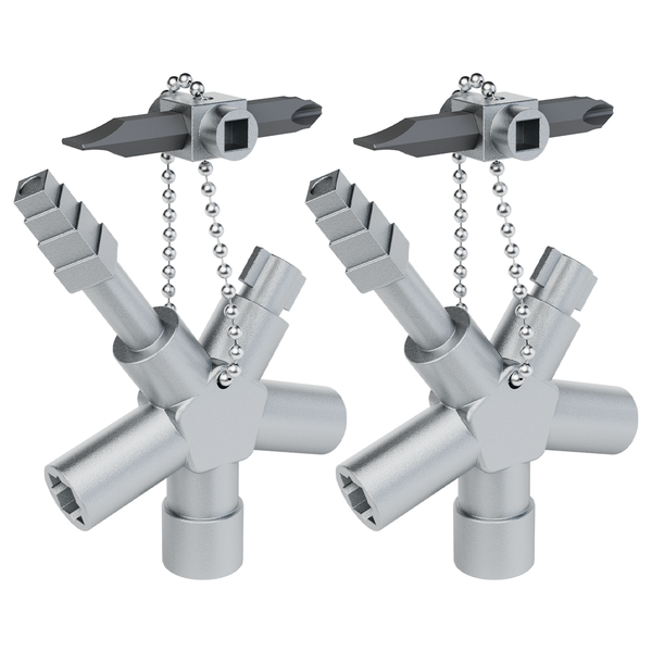 Absina SchaltschrankschlüSsel Mit 7 Profile FüR Absperrsysteme 2Er Pack-image