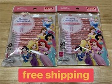 Daiso Disney Princess Makeup Cotton Swabs 50pcs – Precision Double-Ended Tips