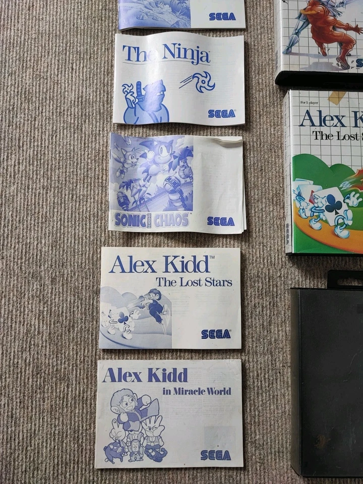 17 Sega Master System Wonder Boy Alex Kidd Sonic Spiele Anleitungen LEERHÜLLEN - Bild 4 von 4