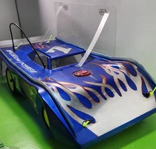 Vintg RC CUSTOM WORKS CUSTOM OVAL ROLLER W/HOUGE STEERING  RACK,ROB CUTMAN PROTO