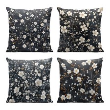 Pattern Pillow Covers 18x18 Inch Set of 4 Boho 18" x 18" Pack of 4 Floral