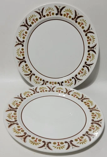 2 Mikasa Mediterrania Rick Rack Round Platters.