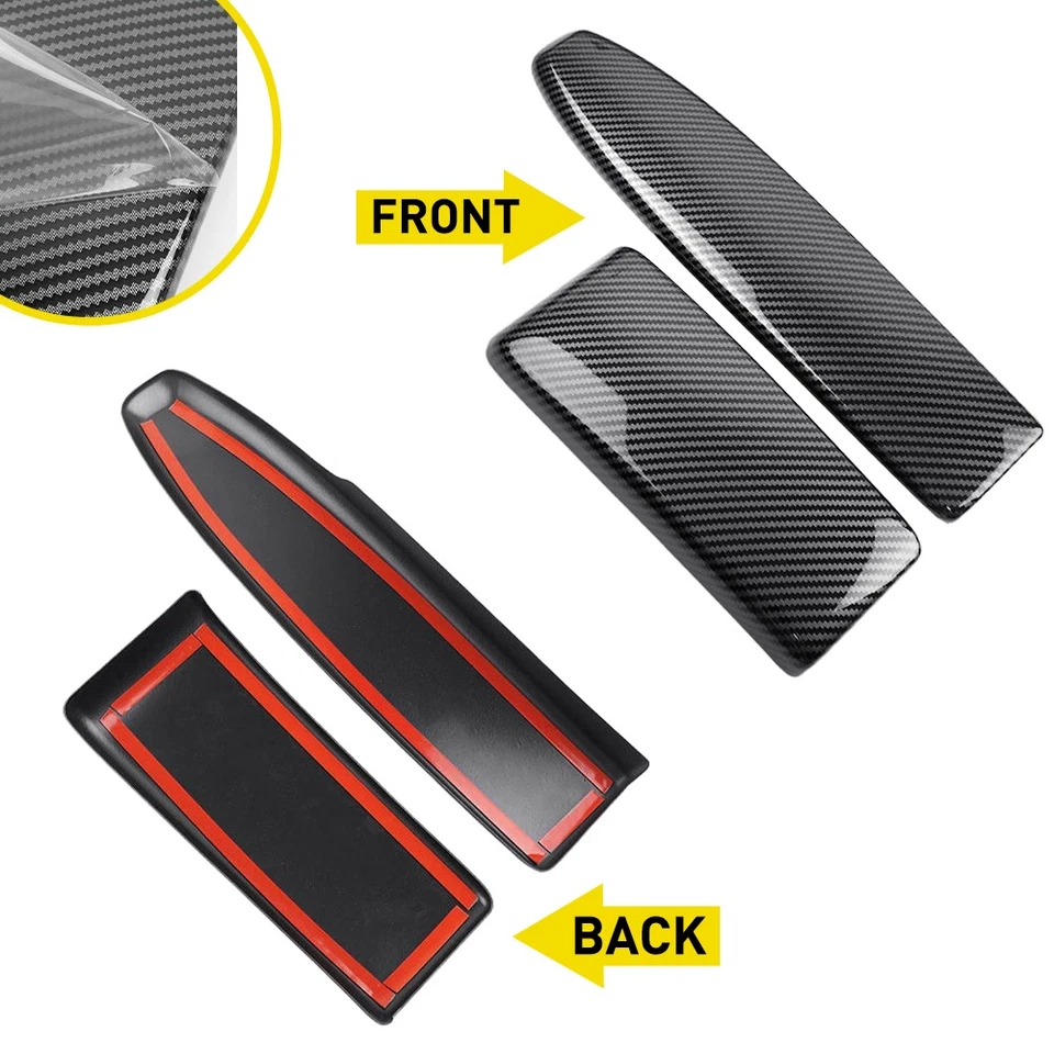 Cubierta de caja reposabrazos de fibra de carbono para Mercedes Clase C W204 C300 C63 08-14 1-10X Foto 3 de 4