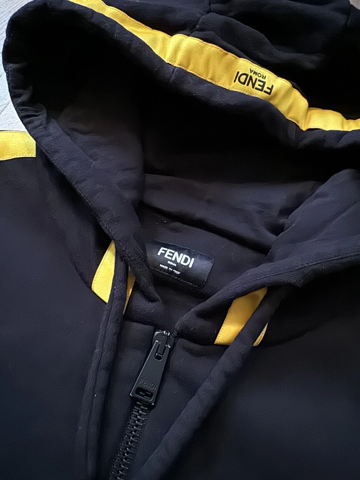 FENDI felpa uomo con cappuccio 100% autentica taglie originali in foto su metro