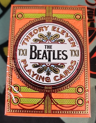 Theory 11 Playing Cards The Beatles - Orange - New, Sealed
