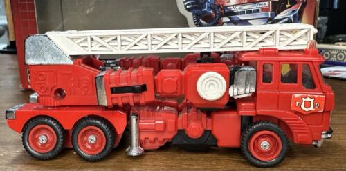 Vintage 1985 INFERNO AutoBot W/Box Hasbro G1 Transformers Unused Decal Sheet - Picture 5 of 17