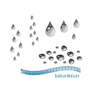 Katzelkraft Water Drops Rubber Stamp French Style Ebay