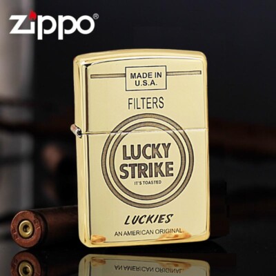 High Polished Carved Lucky Strike Zippo Lighter - US Shipping | eBay