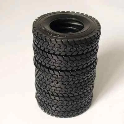 1 Paar Schmale Gravel Reifen Für 1/14 Tamiya RC Truck Scania MAN Benz Volvo - Bild 1 von 4
