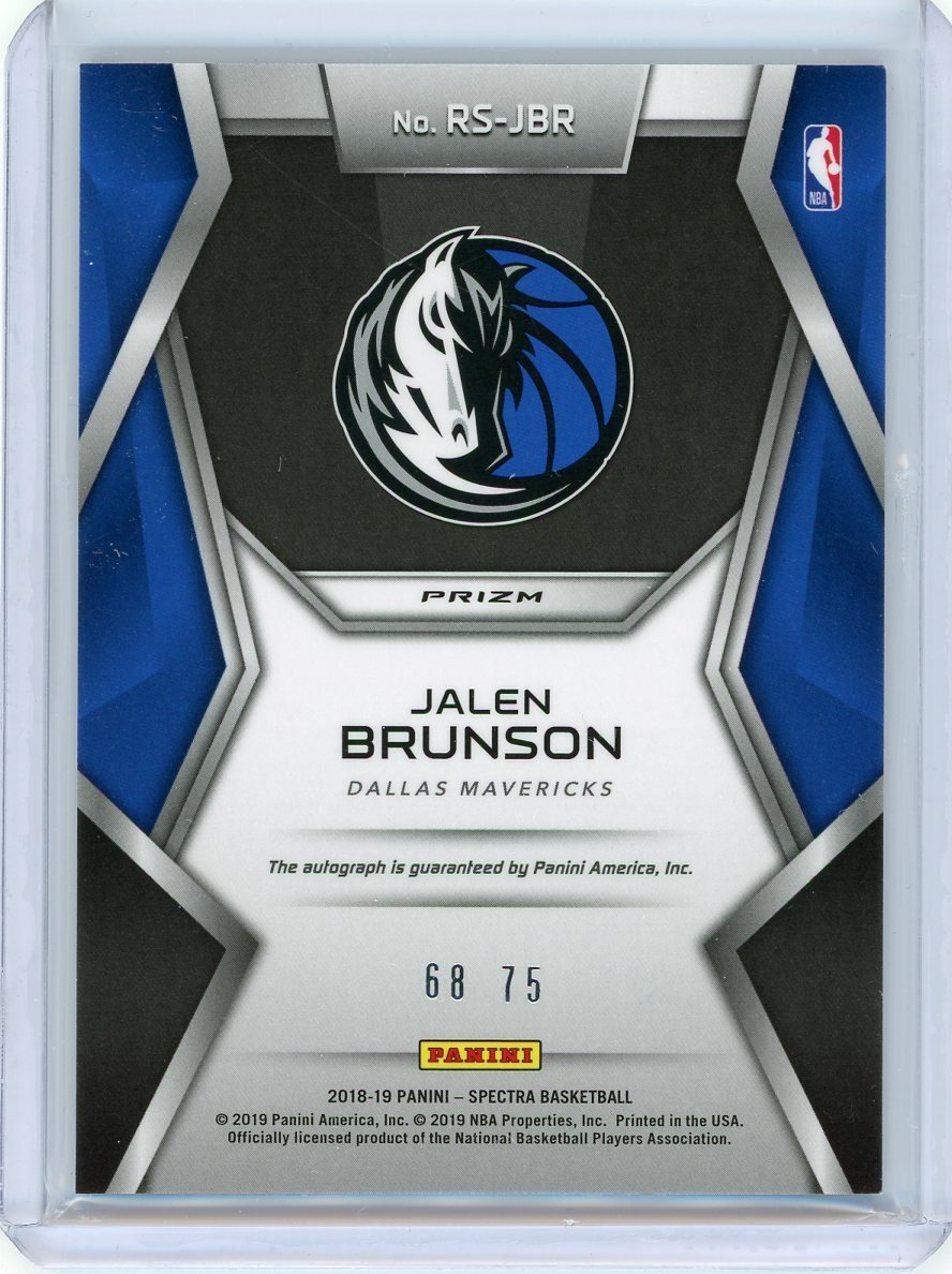 2018-19 Panini Spectra Rising Stars Rookie Auto #RS-JBR Jalen 