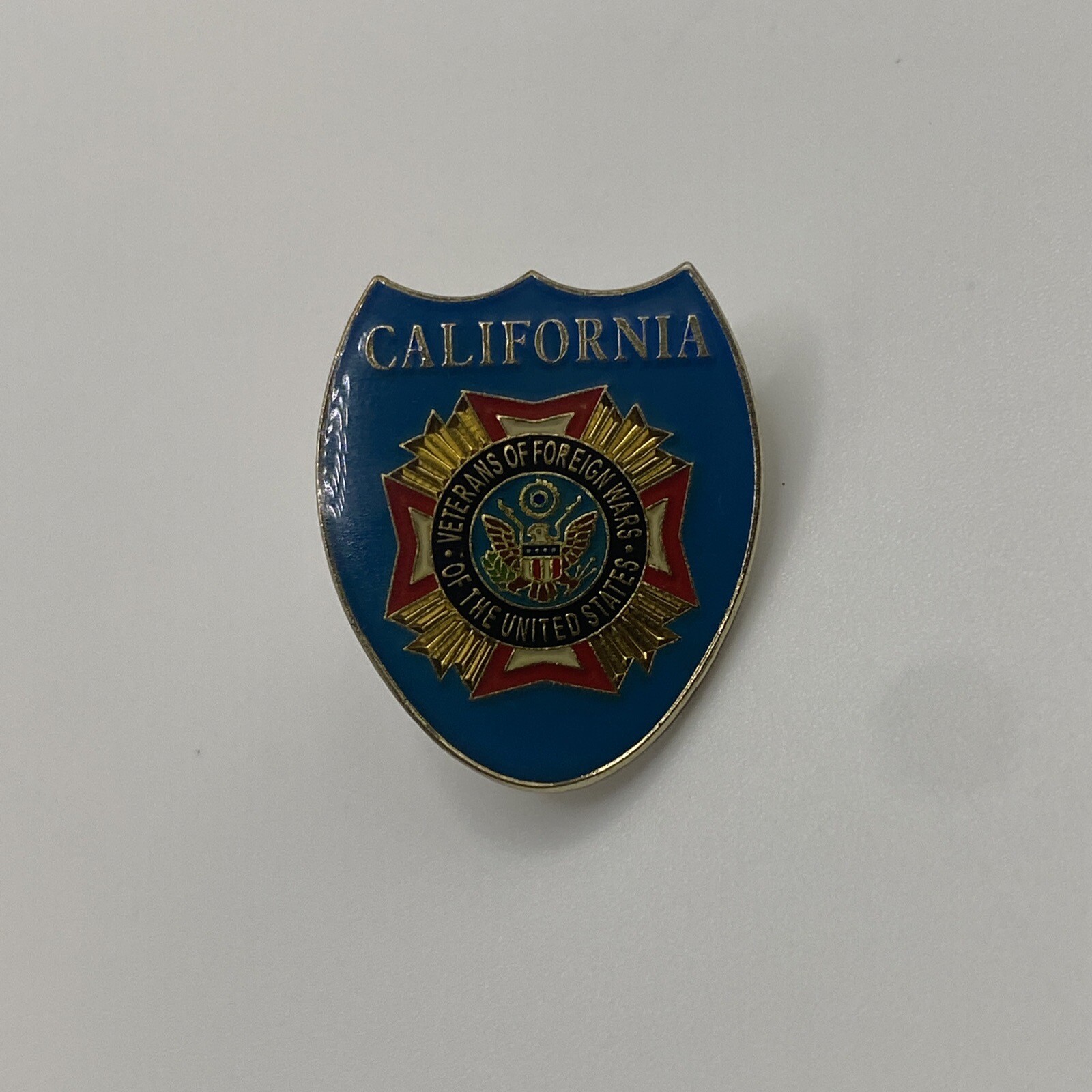 Veterans Of Foreign Wars Of The United States Pin California Blue