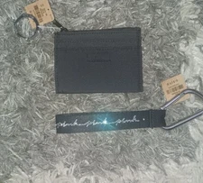 VS Pink Card Case Keychain & Matching Studded Keyhook NEW Black Logo