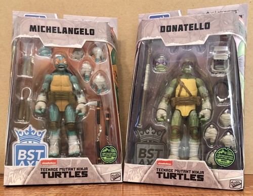 2023 Loyal Subjects BST AXN Teenage Mutant Ninja Turtles TMNT 4 Pk Set NEW! - Picture 2 of 8