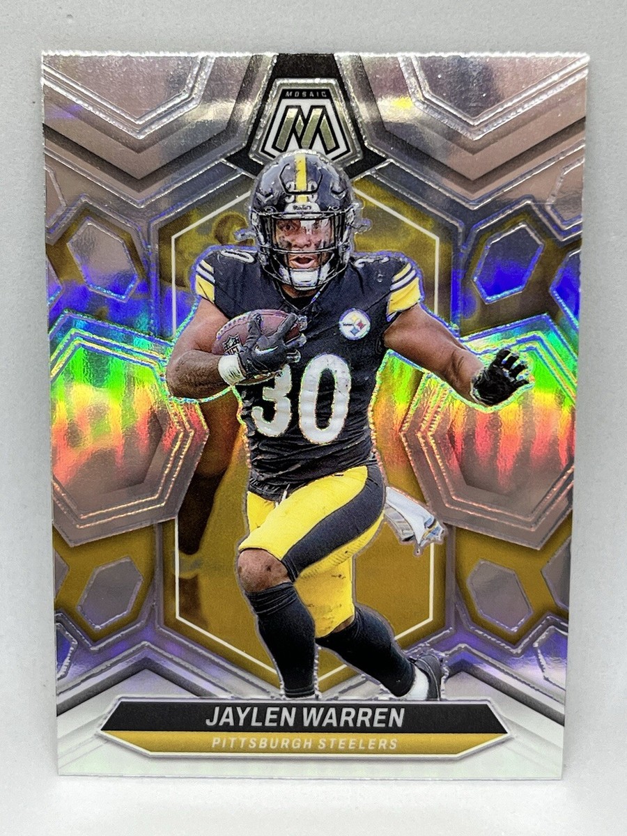 2024 Panini Mosaic - Silver Holo Prizm #185 Jaylen Warren Steelers