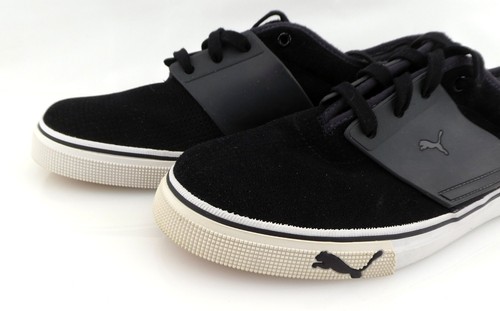 PUMA Shoes El Ace Suede Trainer Black/White Sneaker Mismatched 10.5/11 - Picture 6 of 8