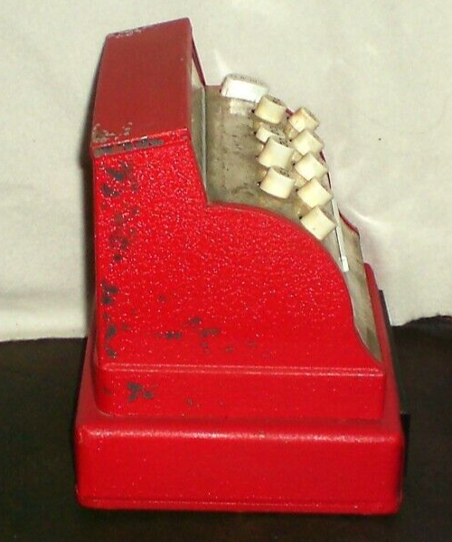 Vintage Red Tom Thumb Toy Cash Register eBay