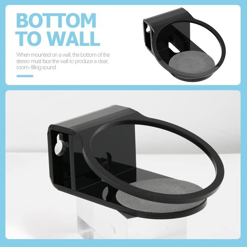 Mini Surround Speaker Wall Mount Wall Stand for Speaker Mounting Acrylic Bracket - Picture 6 of 12