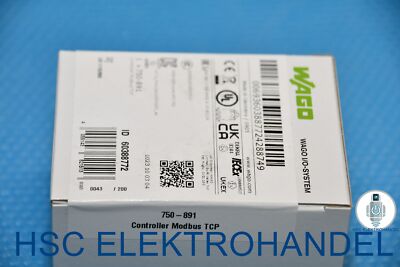 WAGO 750-891 Controller Modbus TCP; 4. Generation; 2 x ETHERNET