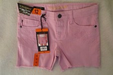 Girl Vigoss Summer Short Size 12 Adjustable Waistband Pink Super Stretch New