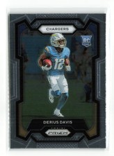 DERIUS DAVIS #351 RC 2023 PANINI PRIZM CHARGERS