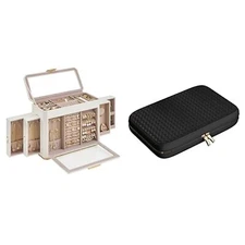 SONGMICS HOME Large Jewelry Box, Travel Jewelry Case, Jewelry Organizer, UJBC...