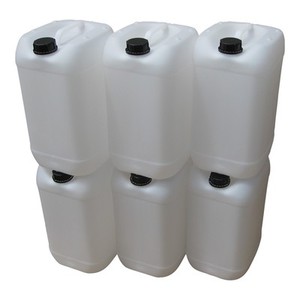 6 x 25 Liter Kanister weiß Wasserkanister Getränkekanister Frischwasser