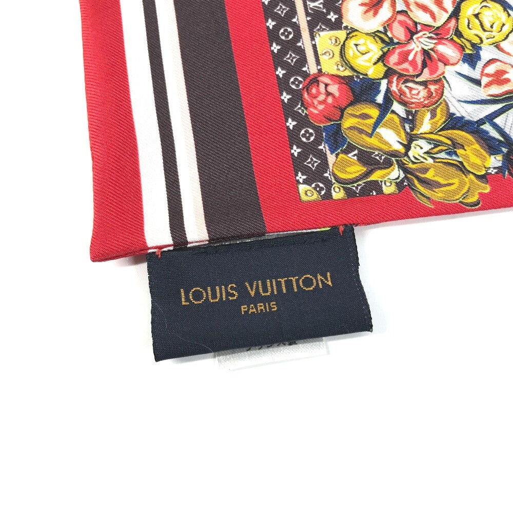 テクミン/ Louis Vuitton レッドストール Monogram Blanket Shawl - Oversized Square Black Scarf