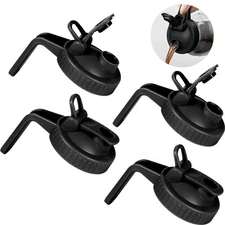 DurableMason Jar Pour Spout Lid for Wide Mouth Mason Jars Plastic Flip Cap Lids