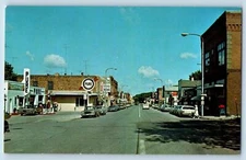 Ortonville Minnesota MN Postcard Main Street Scene Friendly Town Big Stone c1960