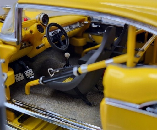 57 Chevy 55Race Car 1:24 Chevrolet Racing Hot Rod 18 1957 12 Carousel YELO 1955 - Picture 7 of 24