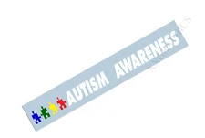 Autism Awareness Windshield Banner Decal Sticker puzzle