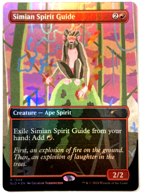 MTG Simian Spirit Guide *RAINBOW FOIL* Secret Lair Drop 1548 NM | eBay