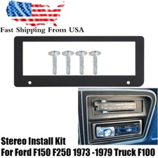 Car Radio Single Din Stereo Install Kit For Ford F150 F250 11973-1979 Truck F100