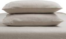 Linen PILLOWCASE Natural 100 Flax Linen Bedding Washed Soft Queen size