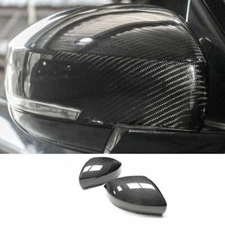 Rear Side Door Mirrors Cover Trim Real Carbon Fiber For Range Rover Sport 14-22