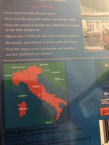 Pilot Guides Presents: Rome City Guide (Globe Trekker) Sealed VHS 2009 - Picture 4 of 5