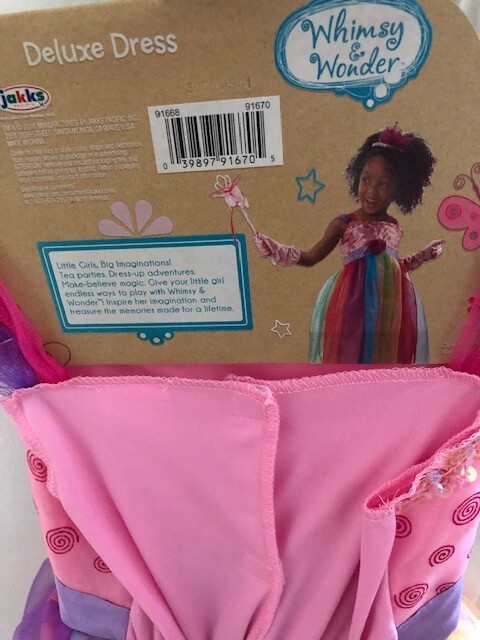 pink様 WHIMSY & WONDER GIRLS Pink and Rainbow colors Deluxe Dress SIZE 4