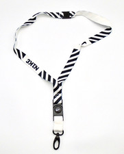 Nike Breakaway Premium Lanyard Detachable ID Holder White/Black